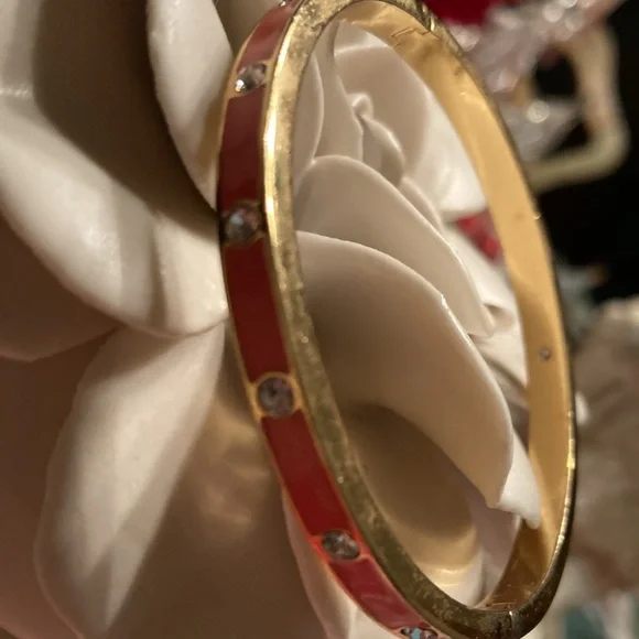 Kate Spade Gold and coral Bangle Bracelet - Picture 6 of 6